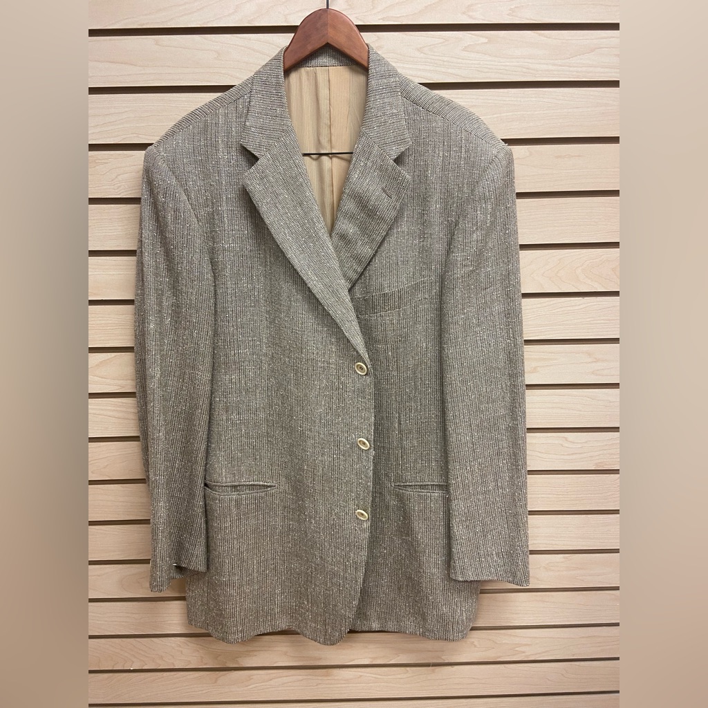 Pal Zileri Classy Rich Looking Men Blazer Size 54 Regular Wool And Silk